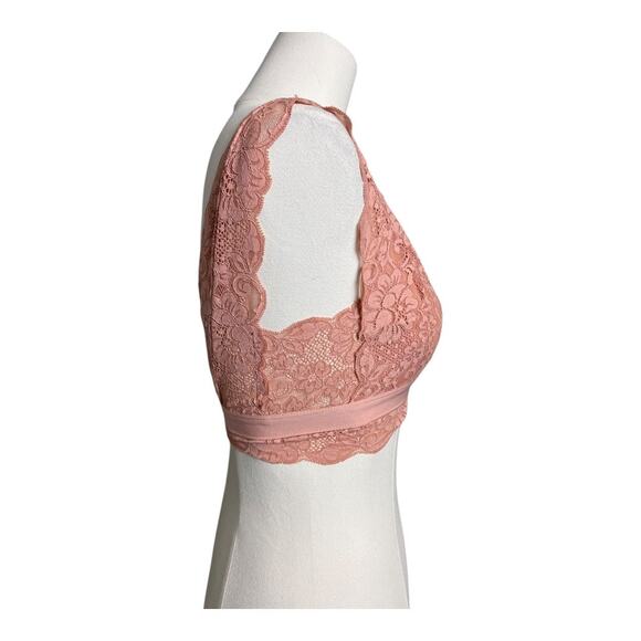 We are HAH Free People NWT Got Ur Back Bra Copper Rose XS Coquette Sexy - Picture 3 of 6